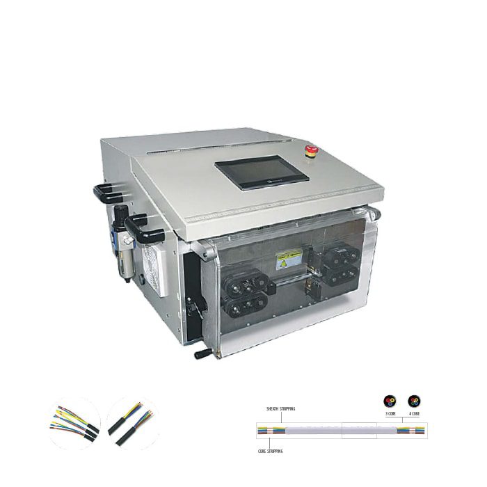 Cable Cutting Sheath Peeling and Core Stripping Machine PRV-CS-8600